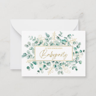 Carte De Correspondance Baby Party