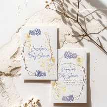 Baby shower bonhomme de neige Purple thème Invitat