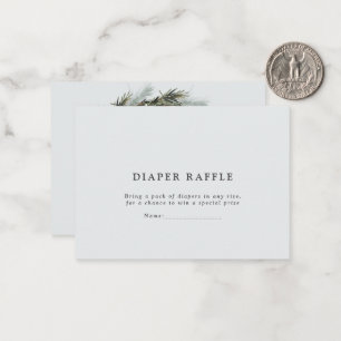 Carte De Correspondance baby shower de couche d'aquarelle