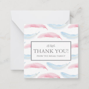 Carte De Correspondance Baby shower Mini Merci