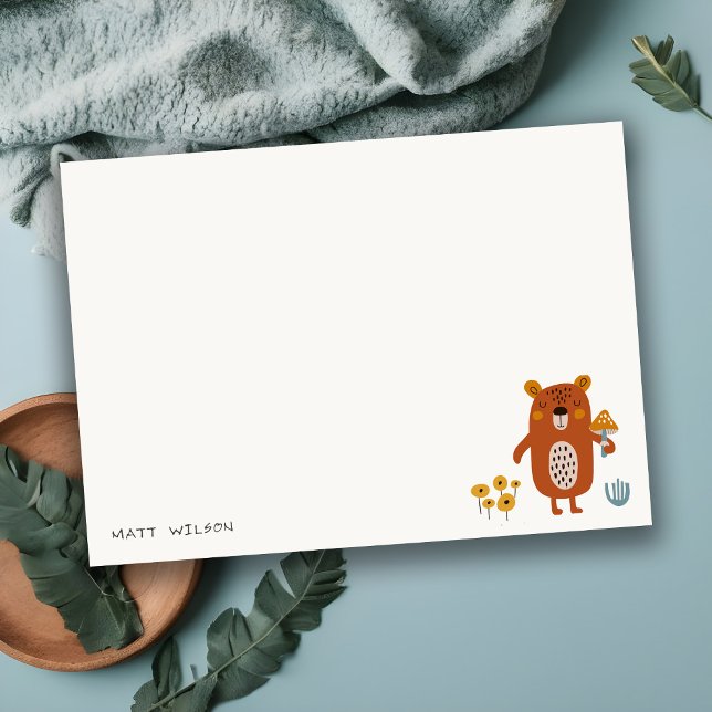 Carte De Correspondance Baby shower Scandi Wild Tropical Woodland Animaux (Créateur téléchargé)