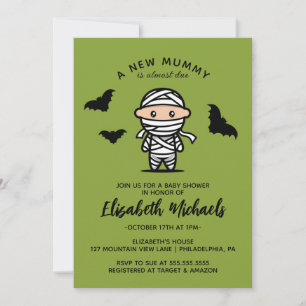 Carte De Correspondance Baby shower Une Nouvelle Maman A Presque Dû