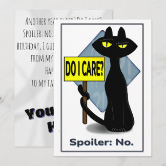 Carte De Correspondance Bad Boogie Sarcastic Birthday Card