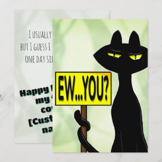 Carte De Correspondance Bad Boogie Sarcastic Birthday Card