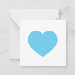 Carte De Correspondance Balise Cadeau Bleu Coeur Amour Note Bébé
