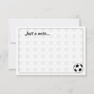 Carte De Correspondance Ballons de Football Noir et Blanc Personnalisé Jus