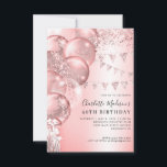 Carte De Correspondance Ballons de Parties scintillant or Rose Blush n'imp<br><div class="desc">Moderne Elégant rose rose rose rose Parties scintillant or étincelante Bannière Bannière N'importe quel âge Anniversaire</div>