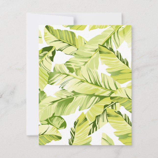 Carte De Correspondance Banane Feuille 4 (Devant)