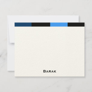Carte De Correspondance Barak personnalisé merci feutre