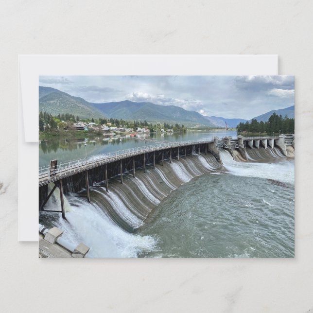 Carte De Correspondance Barrage de Thompson Falls (Devant)