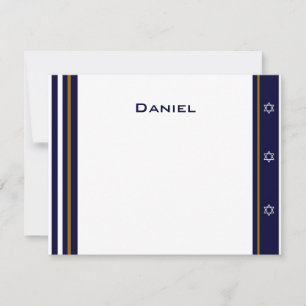 Carte De Correspondance Baseball Sports Bar Mitzvah Merci