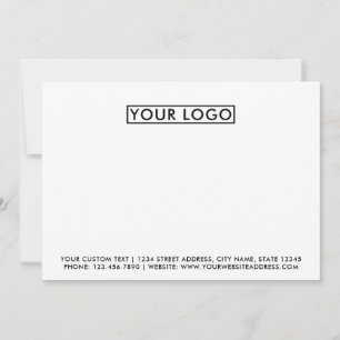 Carte De Correspondance Basique Votre Entreprise Logo Marque Simple N