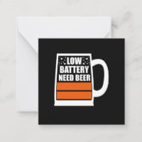 Batterie faible Besoin de bière