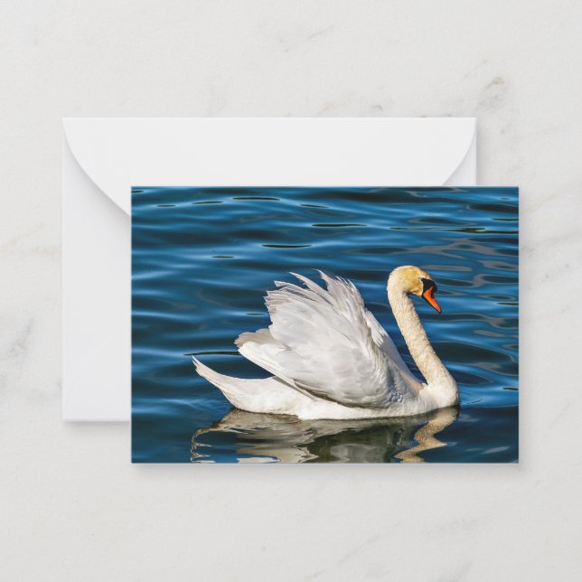 Carte De Correspondance Beau cygne blanc (Devant)