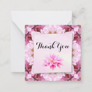 Carte De Correspondance Beau Merci de fleurs roses