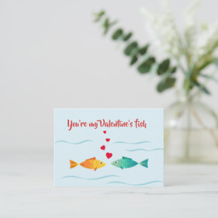 Carte De Correspondance Beau poisson de mer en amour
