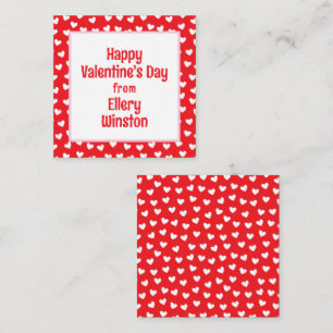 Carte De Correspondance Beaucoup de Coeurs Classroom Valentine's Day Cards