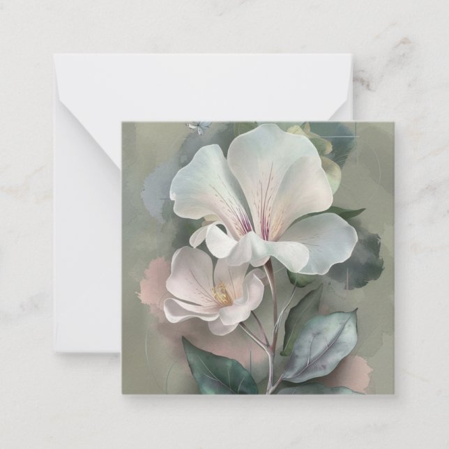 Carte De Correspondance Beauté florale (Devant)