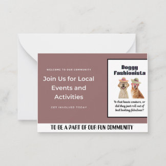 Carte De Correspondance Beautify Fun Doggy