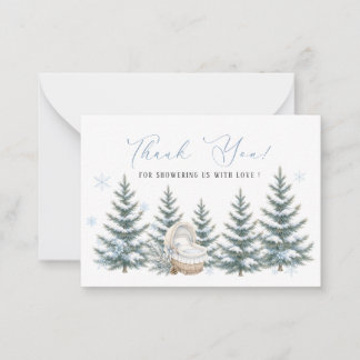 Carte De Correspondance Bébé aquarelle élégante il fait froid dehors Bébé