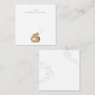 Carte De Correspondance Bébé jour de la Saint-Patrick aquarelle