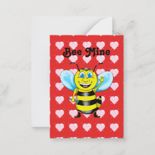 Carte De Correspondance Bee Mine Saint Valentin