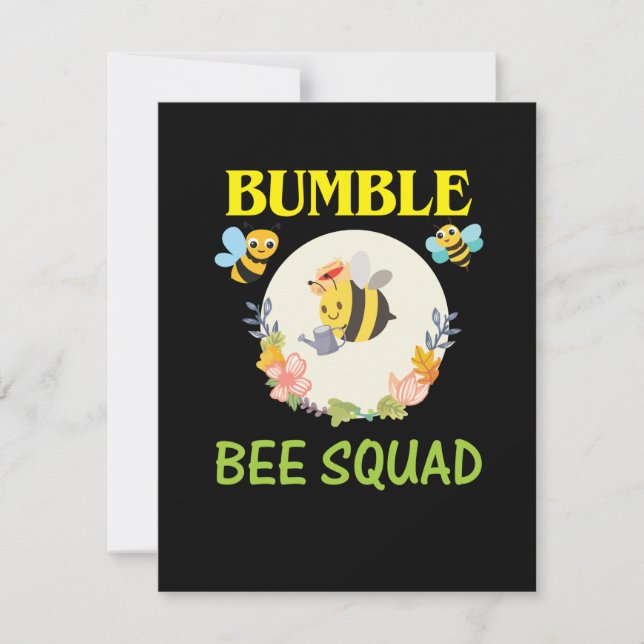 Carte De Correspondance Beekeeper Art Bumble Bee Squad (Devant)