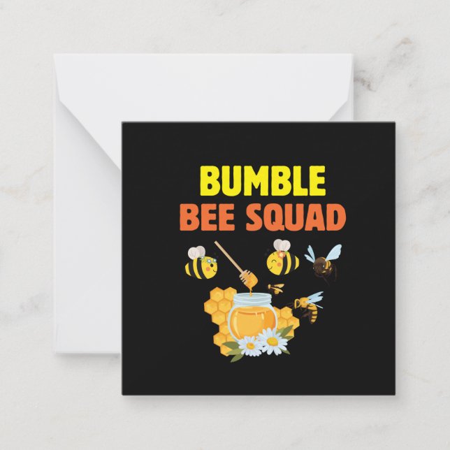 Carte De Correspondance Beekeeper Art Bumble Bee Squad 2 (Devant)