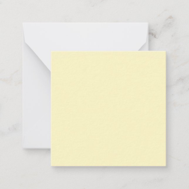 Carte De Correspondance Beurre jaune uni (Devant)