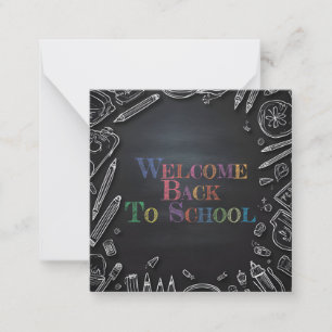 Carte De Correspondance Bienvenue à l'école – Nouvelle année scolaire