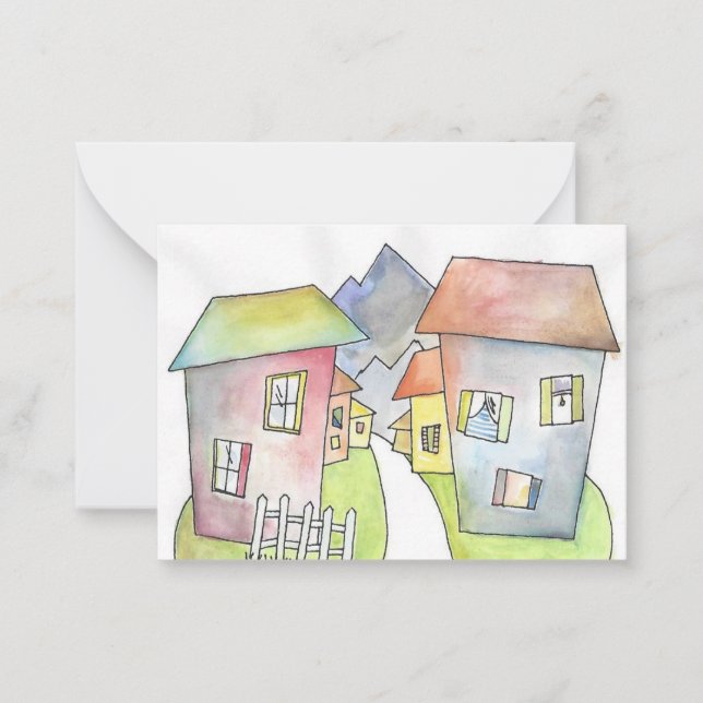 Carte De Correspondance Bienvenue dans notre quartier ! (Devant)