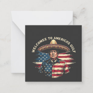 Carte De Correspondance Bienvenue sur la côte Est de Trump aux États-Unis