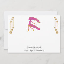 Bijoux Pearl & Gold avec signe Zodiac Virgo