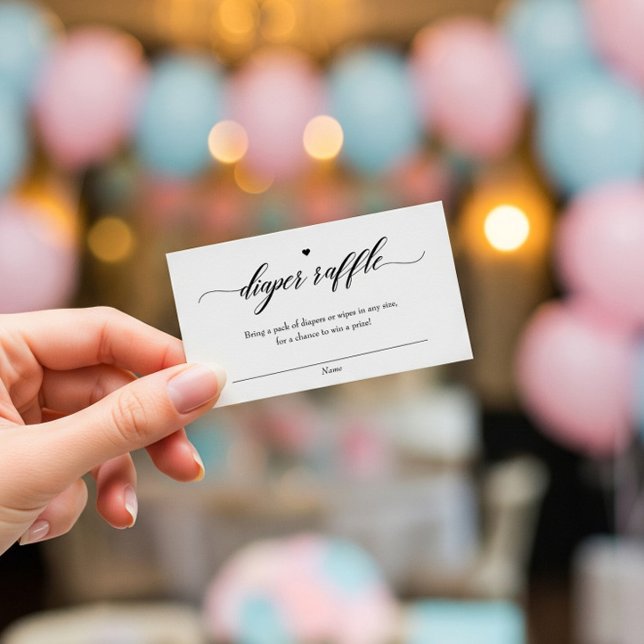 Carte De Correspondance Billet classique élégant Baby shower rabat (Créateur téléchargé)