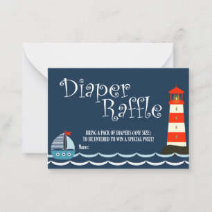 Carte De Correspondance Billet de rabat Nautique, Baby shower, Ahoy