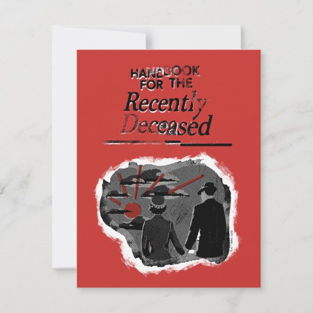 Carte De Correspondance Biotch Beetlejuice | Manuel des Décédés Récentemen (Devant)