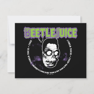 Carte De Correspondance Biotch Beetlejuice Tête réduite de Harry le Chas