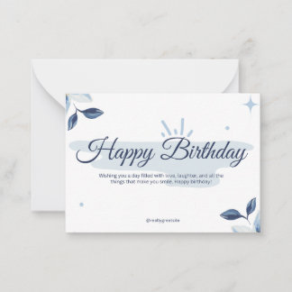 Carte De Correspondance Bithday Cards