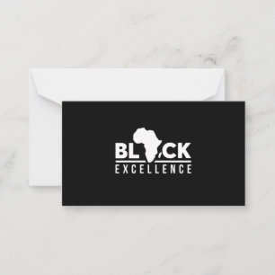 Carte De Correspondance Black Lives Matt Black Excellence