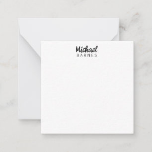 Carte De Correspondance Blanc Minimaliste Classique Élégant Simple