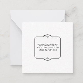Carte De Correspondance BLANC Votre Design Ici -