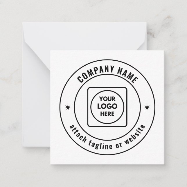 Carte de correspondance blanche pour logo et marqu (Devant)