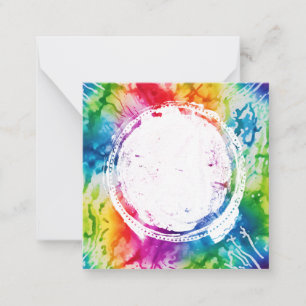 Carte De Correspondance *~ BLANK do-it-yourself Tie Dye Inspire AP62 Note 
