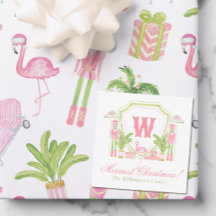 Blason de monogramme de casse-noisette Palm Beach