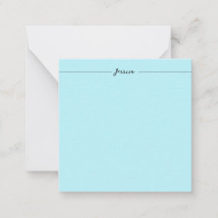 Carte De Correspondance Bleu Élégant Moderne Simple Professionnel Nom