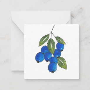 Carte De Correspondance Bleuets à main