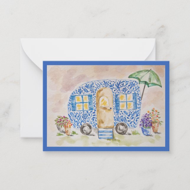 Carte De Correspondance Bloomside Getaway Flat Note Card (Devant)