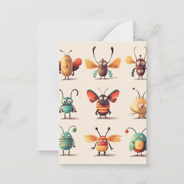 Carte De Correspondance bogue, créature, insecte, bogues étranges (Devant)