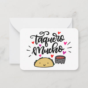 Carte De Correspondance Boîtes Cadeaux Taquero Mucho