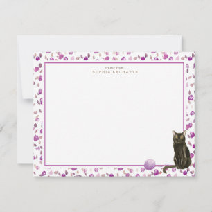 Carte De Correspondance Bombay Black Cat